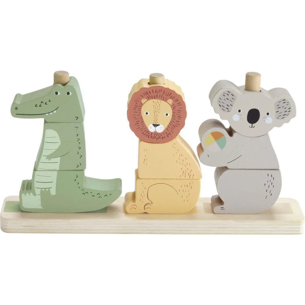 FISHER-PRICE WOOD ANIMAIS EMPILHAVEIS 10PCS MATTEL  - imagem 2