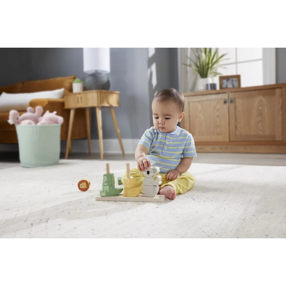 FISHER-PRICE WOOD ANIMAIS EMPILHAVEIS 10PCS MATTEL  - imagem 6