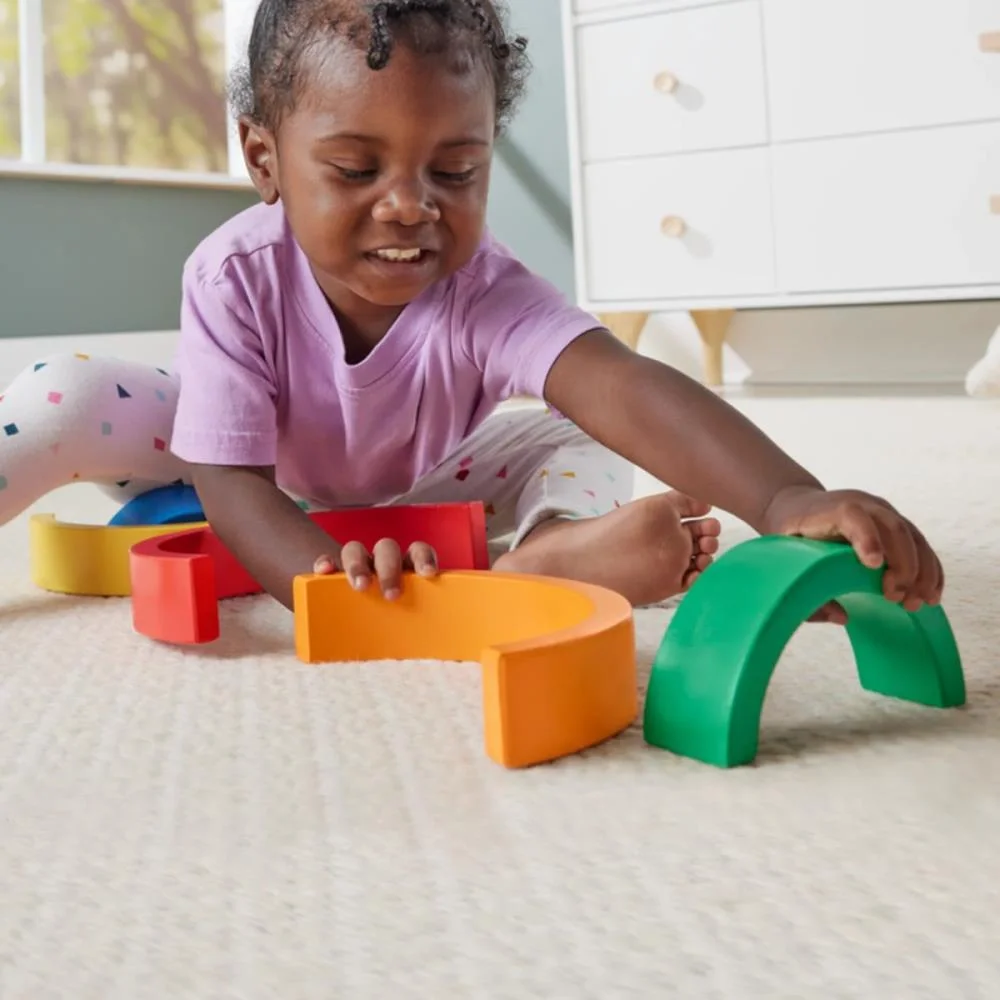 FISHER-PRICE WOOD ARCO- ÍRIS EMPILHÁVEL 6PCS MATTEL  - imagem 6