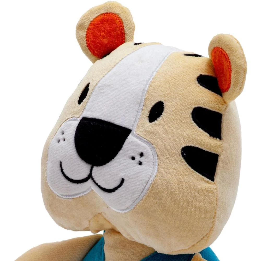 PELUCIA TIGRE AMIGOS DA FLORESTA 34CM ZIP  - imagem 3