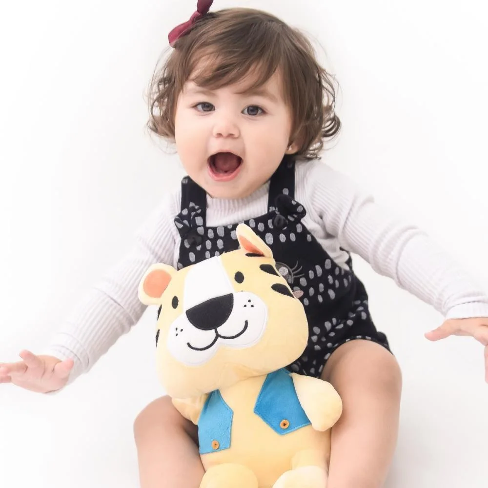 PELUCIA TIGRE AMIGOS DA FLORESTA 34CM ZIP  - imagem 4