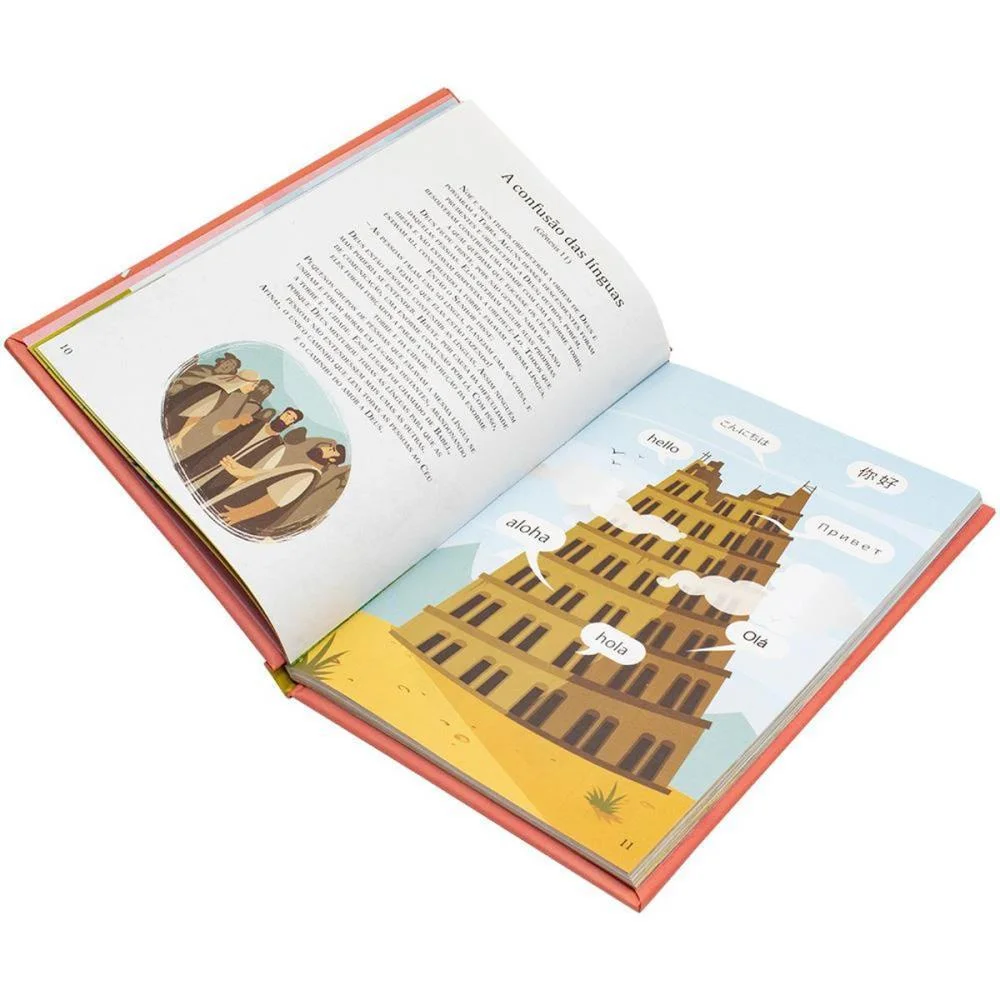 LIVRO INFANTIL ILUSTRADO BIBLIA INFANTIL CD ROSA 112PG TODOLIVRO  - imagem 4