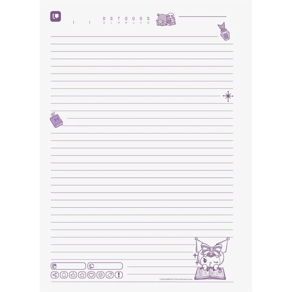 CADERNO 01X1 CAPA DURA KUROMI NEO 80FLS. I.A JANDAIA (UNIDADE) - imagem 13