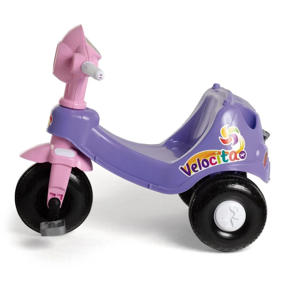 VEICULO PARA BEBE VELOCITA LILAS 2 EM 1 C/SOM CALESITA  - imagem 6