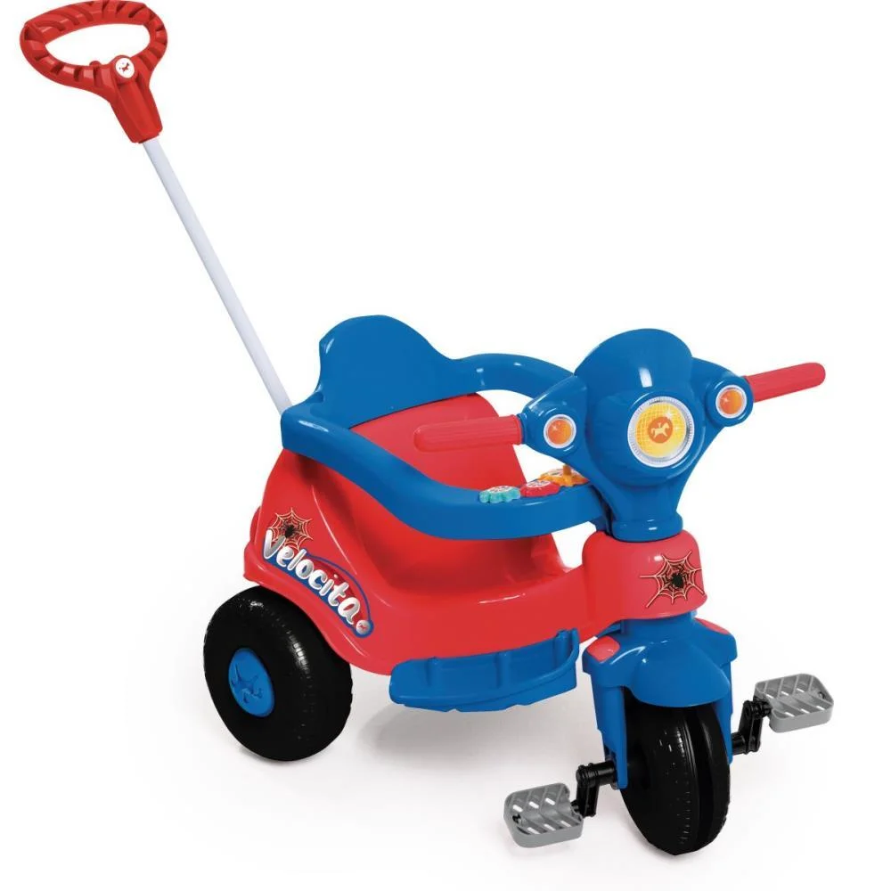 VEICULO PARA BEBE VELOCITA VERMELHO 2 EM 1 C/SOM CALESITA  - imagem 4