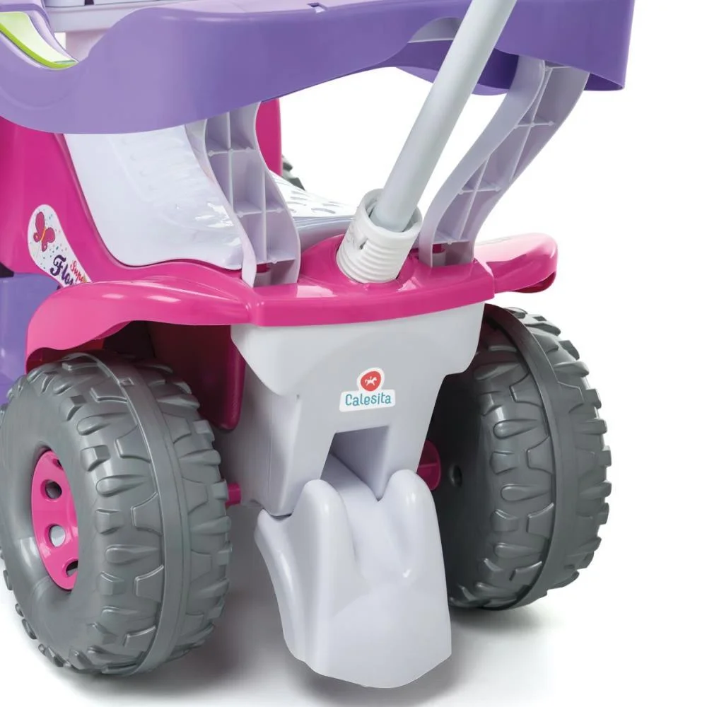 VEICULO PARA BEBE SUPER FLOWER FEM. COMPLETO CALESITA  - imagem 6