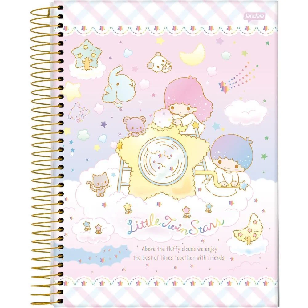 CADERNO 01X1 CAPA DURA HELLO KITTY E AMIGOS 80FLS I.A JANDAIA (PCT.C/04) - imagem 7
