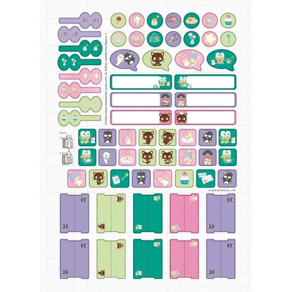 CADERNO 01X1 CAPA DURA HELLO KITTY E AMIGOS 80FLS I.A JANDAIA (PCT.C/04) - imagem 10
