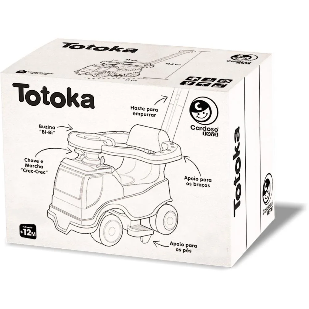 VEICULO PARA BEBE TOTOKA PLUS BABY TRACTOR S/SOM CARDOSO TOYS  - imagem 5