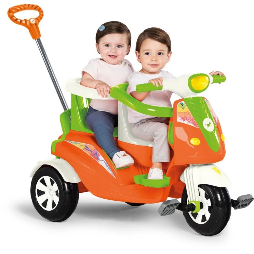 VEICULO PARA BEBE MOTO DUO 2EM1 C/LUZ/SOM/CAPACE CALESITA  - imagem 4