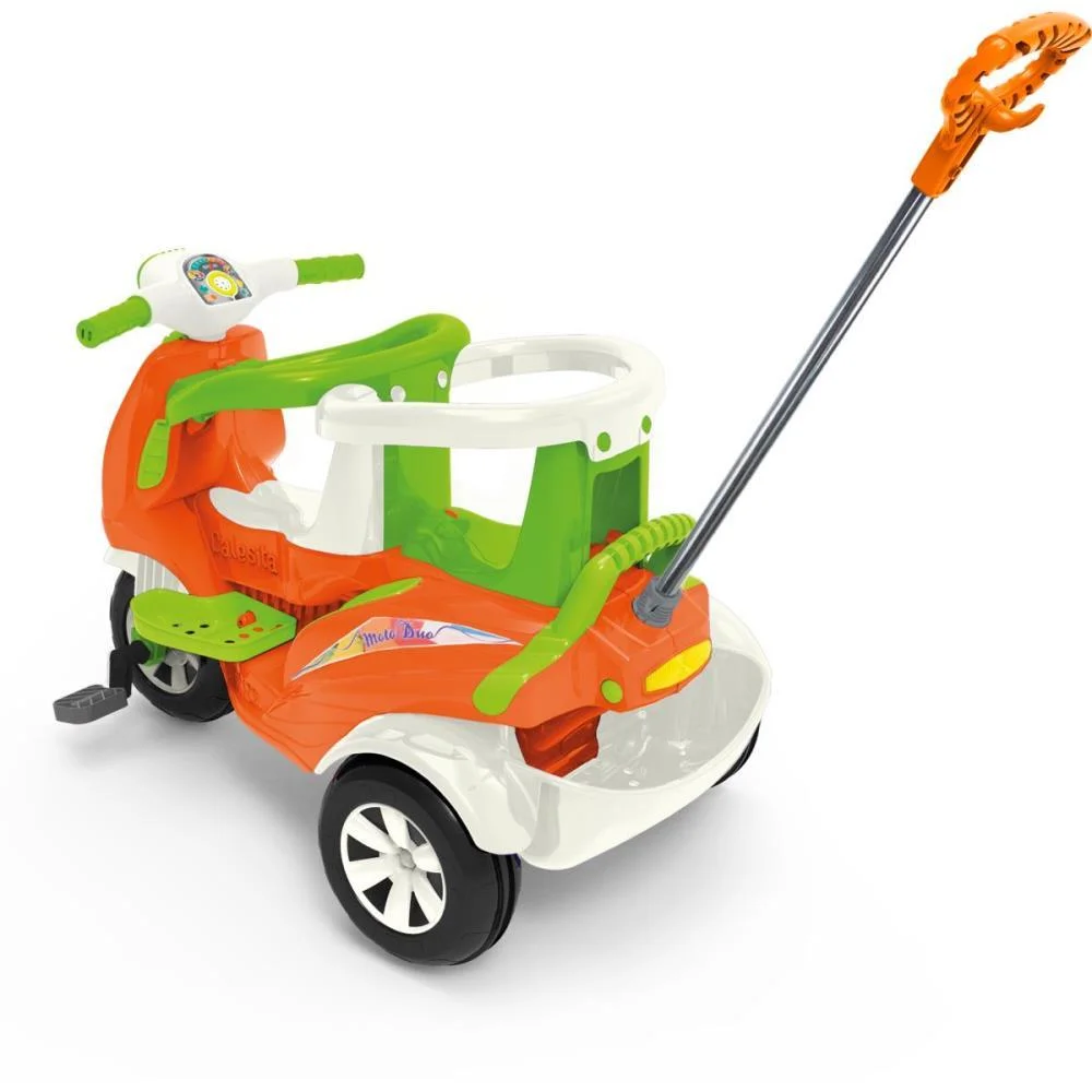 VEICULO PARA BEBE MOTO DUO 2EM1 C/LUZ/SOM/CAPACE CALESITA  - imagem 6