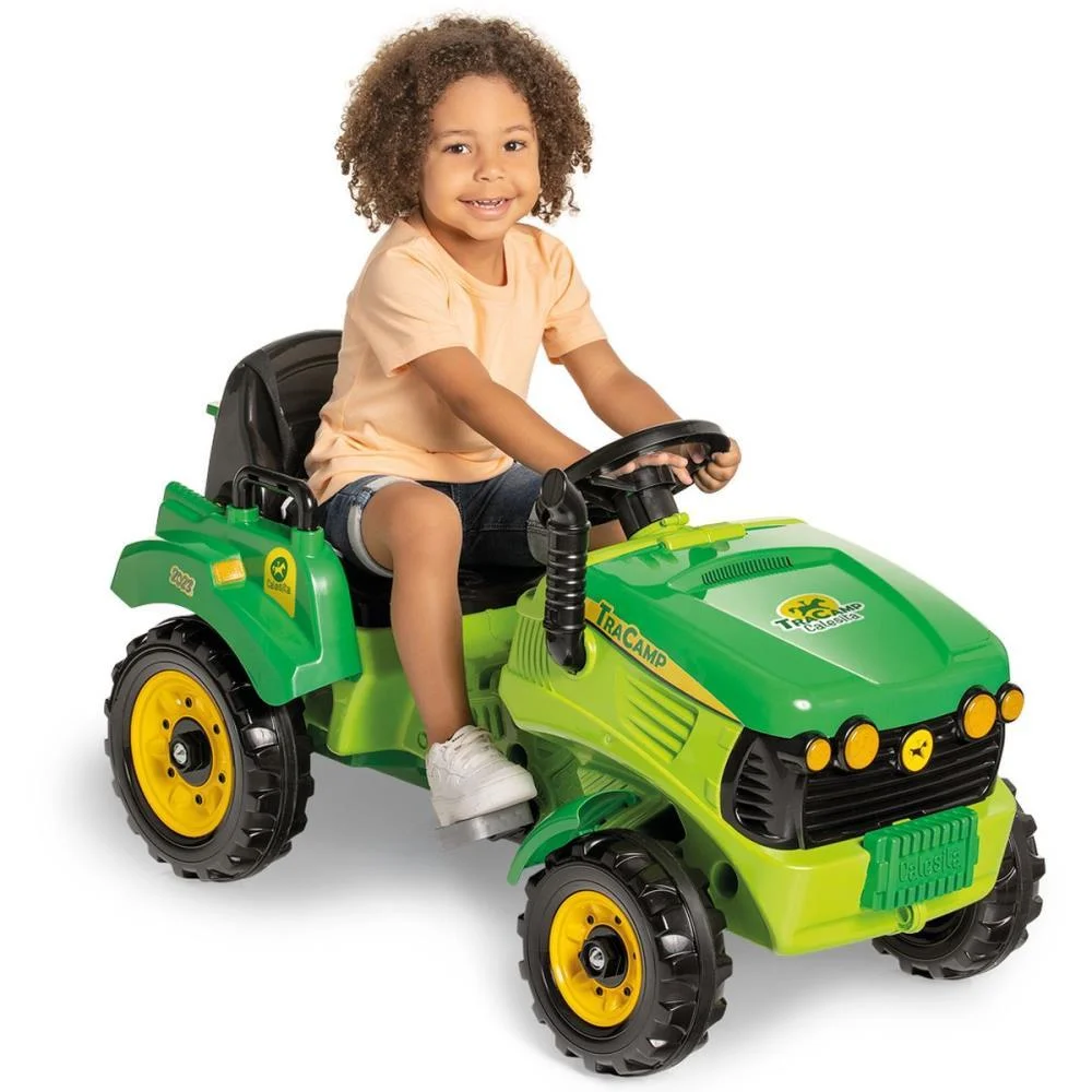 VEICULO PARA BEBE TRACAMP VERDE C/SOM 30KG 2EM1 CALESITA  - imagem 3