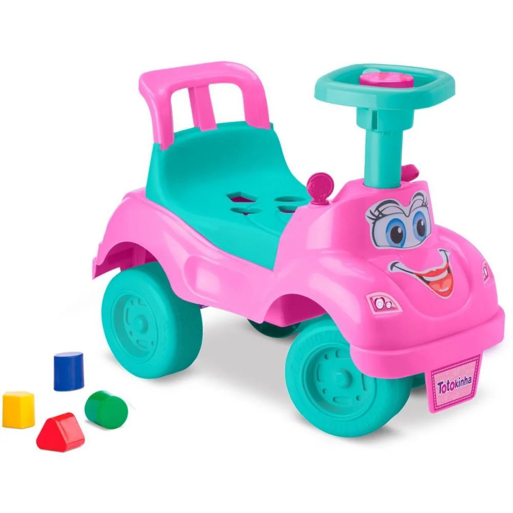 VEICULO PARA BEBE TOTOKINHA CLASSICA ROSA CARDOSO TOYS  - imagem 2