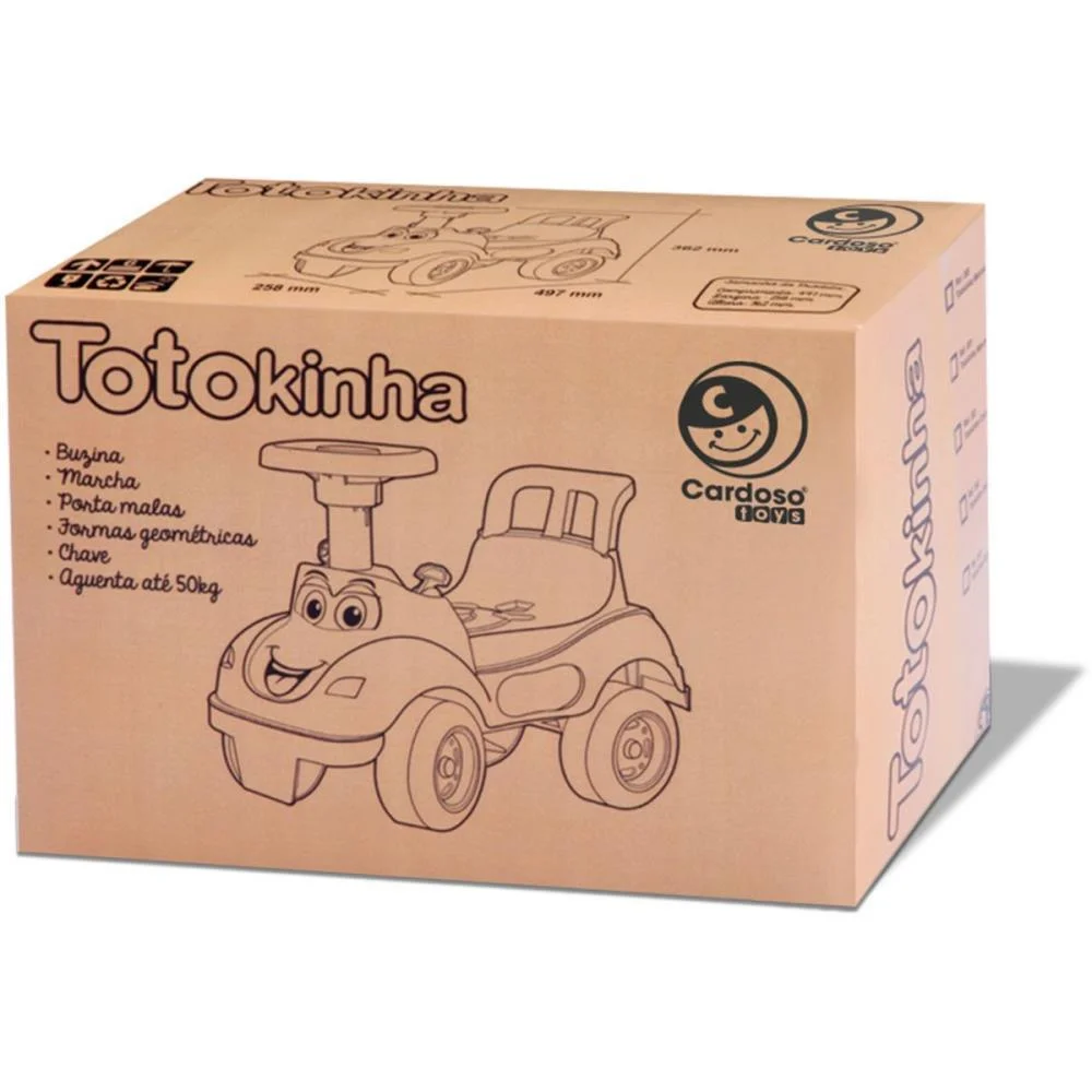 VEICULO PARA BEBE TOTOKINHA CLASSICA ROSA CARDOSO TOYS  - imagem 4