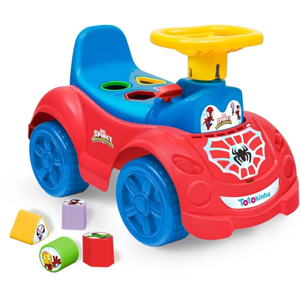 VEICULO PARA BEBE TOTOKINHA SPIDER MAN CARDOSO TOYS  - imagem 2