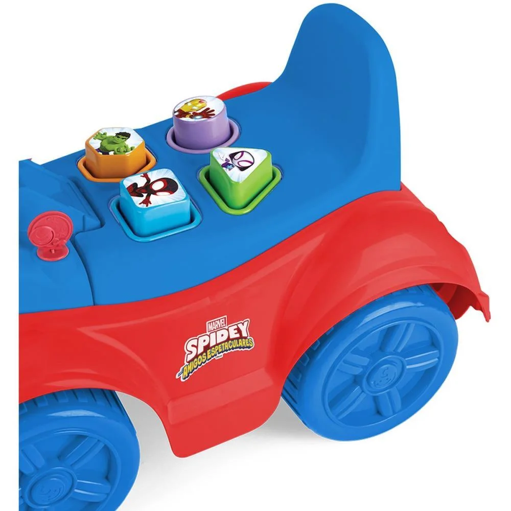VEICULO PARA BEBE TOTOKINHA SPIDER MAN CARDOSO TOYS  - imagem 6