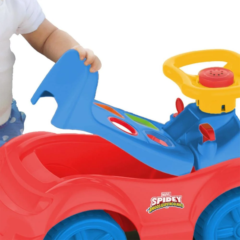 VEICULO PARA BEBE TOTOKINHA SPIDER MAN CARDOSO TOYS  - imagem 7