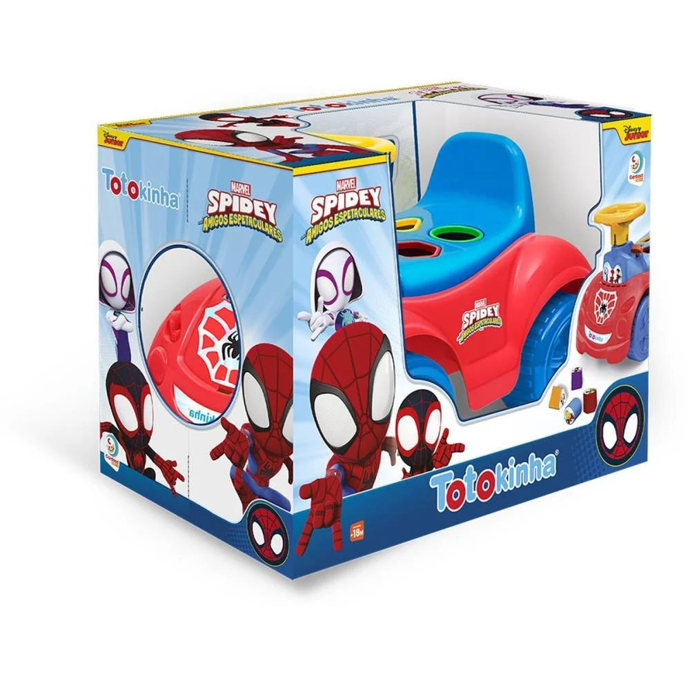VEICULO PARA BEBE TOTOKINHA SPIDER MAN CARDOSO TOYS  - imagem 8