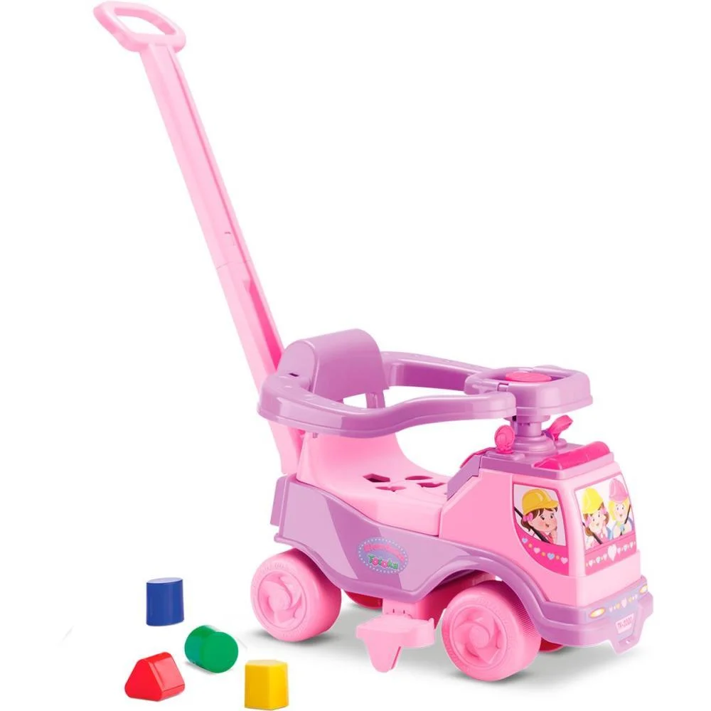 VEICULO PARA BEBE TOTOKA PLUS MENINA C/SOM CARDOSO TOYS  - imagem 5