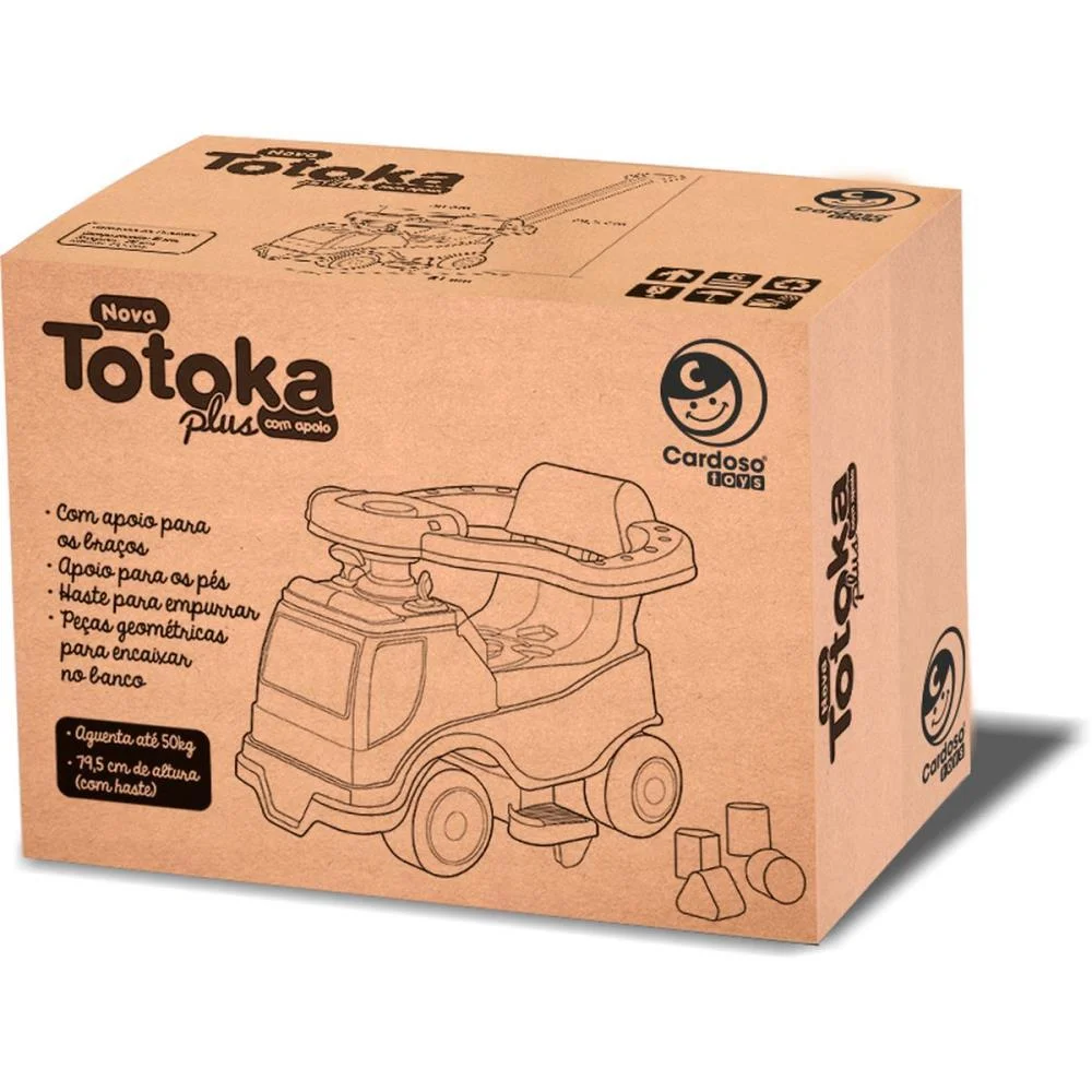 VEICULO PARA BEBE TOTOKA PLUS MENINO C/SOM CARDOSO TOYS  - imagem 4