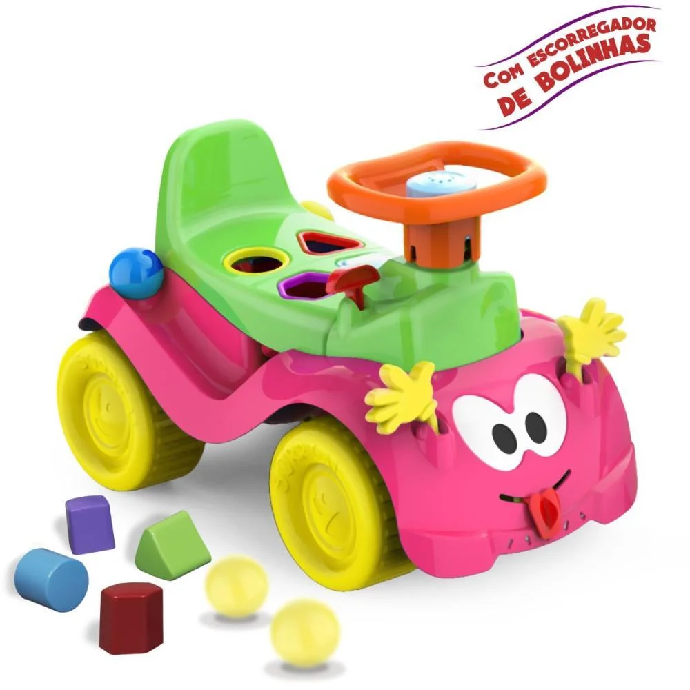VEICULO PARA BEBE TOTOKINHA BOLINHA MENINA CARDOSO TOYS  - imagem 4