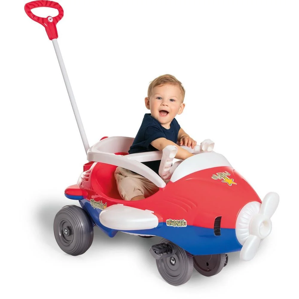 VEICULO PARA BEBE AEROH 2EM1 C/SOM/LUZ/CAPACETE CALESITA  - imagem 3