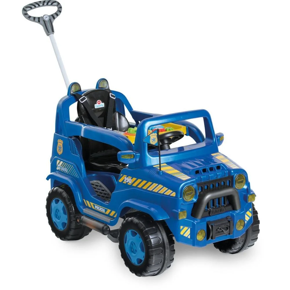 VEICULO PARA BEBE DIIPI POLICIA C/SOM 30KG CALESITA  - imagem 4