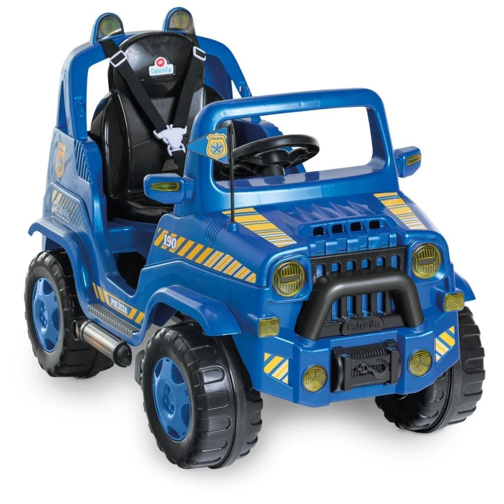 VEICULO PARA BEBE DIIPI POLICIA C/SOM 30KG CALESITA  - imagem 5