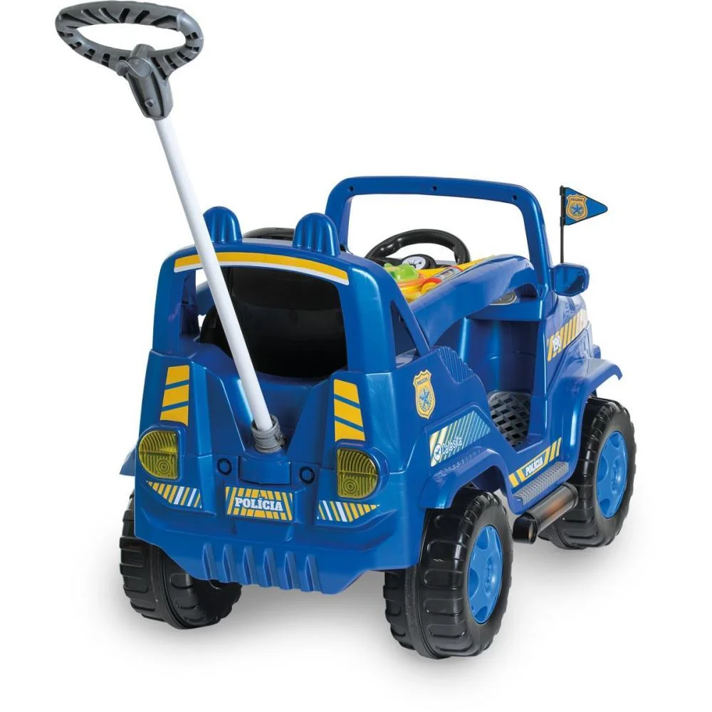 VEICULO PARA BEBE DIIPI POLICIA C/SOM 30KG CALESITA  - imagem 10