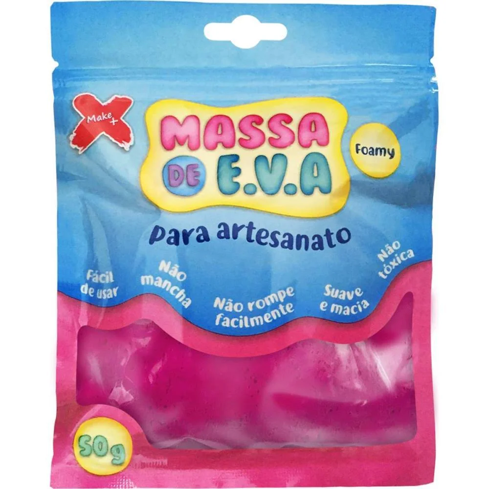 MASSA DE EVA PINK 50G MAKE+  - imagem 2
