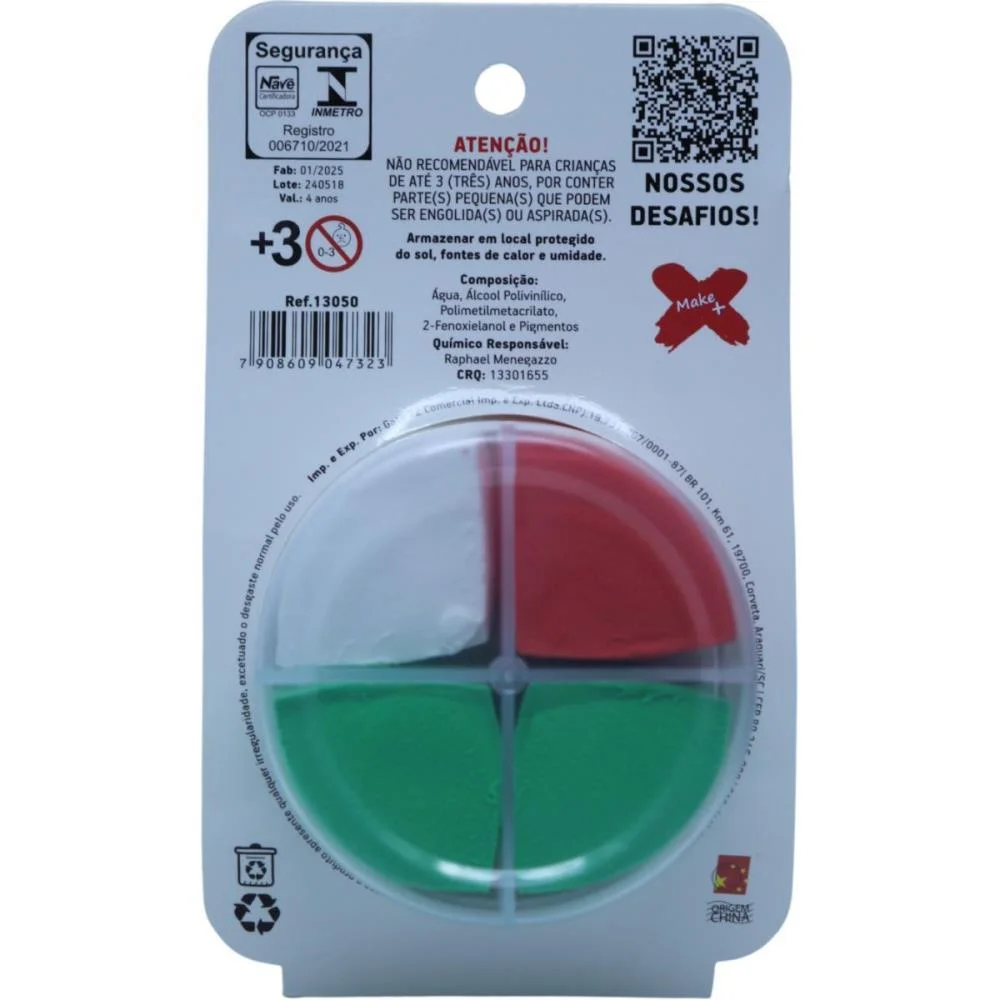 MASSA DE EVA CRIATIVA DINOSSAURO C/04 CORES 28 G MAKE+  - imagem 4