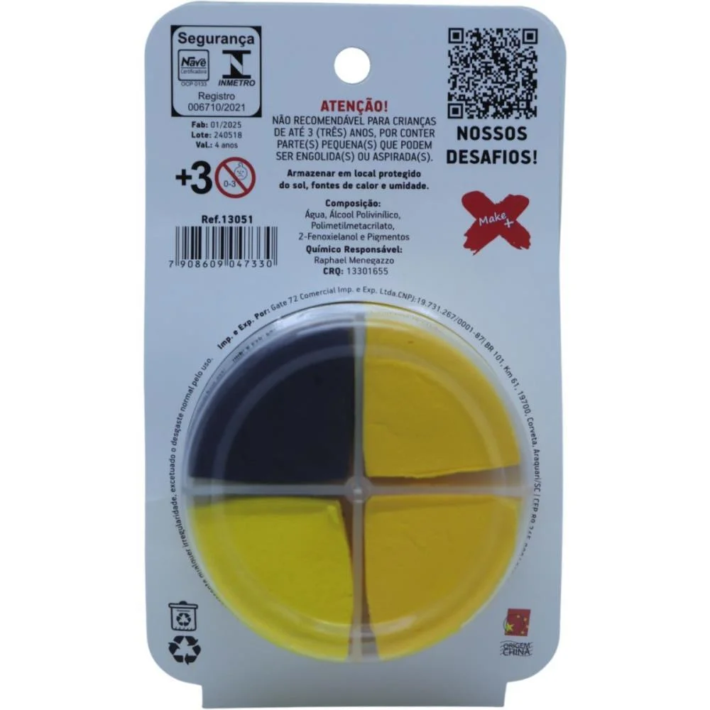 MASSA DE EVA CRIATIVA CACHORRO C/04 CORES 28 G MAKE+  - imagem 4