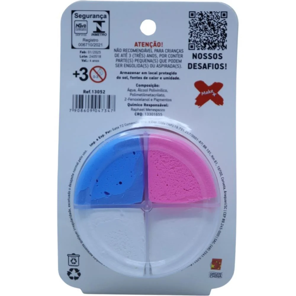 MASSA DE EVA CRIATIVA UNICORNIO C/04 CORES 28 G MAKE+  - imagem 4