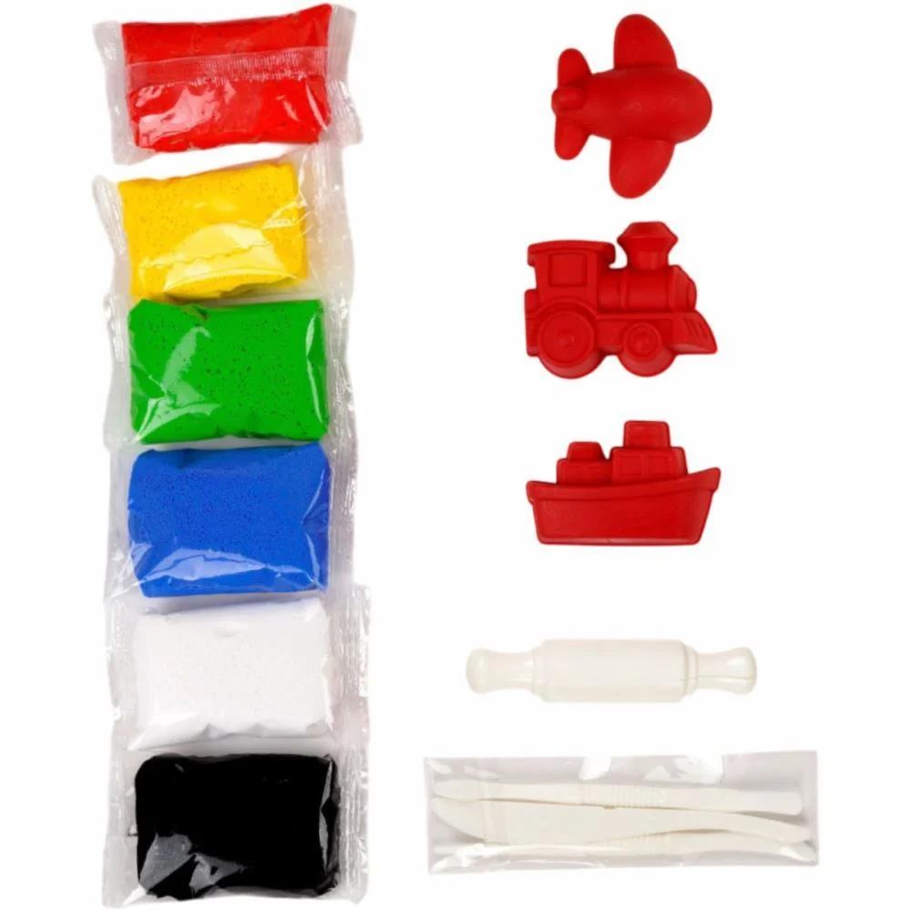 MASSA DE EVA CRIATIVA TRANSPORTE C/MOLDE 60G MAKE+ (PACOTE) - imagem 4