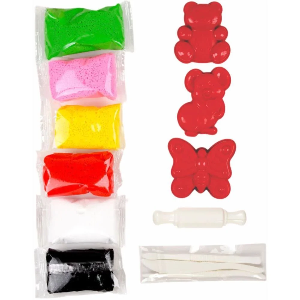 MASSA DE EVA CRIATIVA ANIMAIS C/MOLDE 60G MAKE+ (PACOTE) - imagem 4