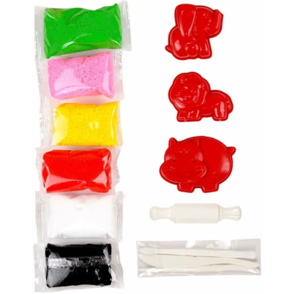 MASSA DE EVA CRIATIVA SAFARI C/MOLDE 60G MAKE+ (PACOTE) - imagem 4