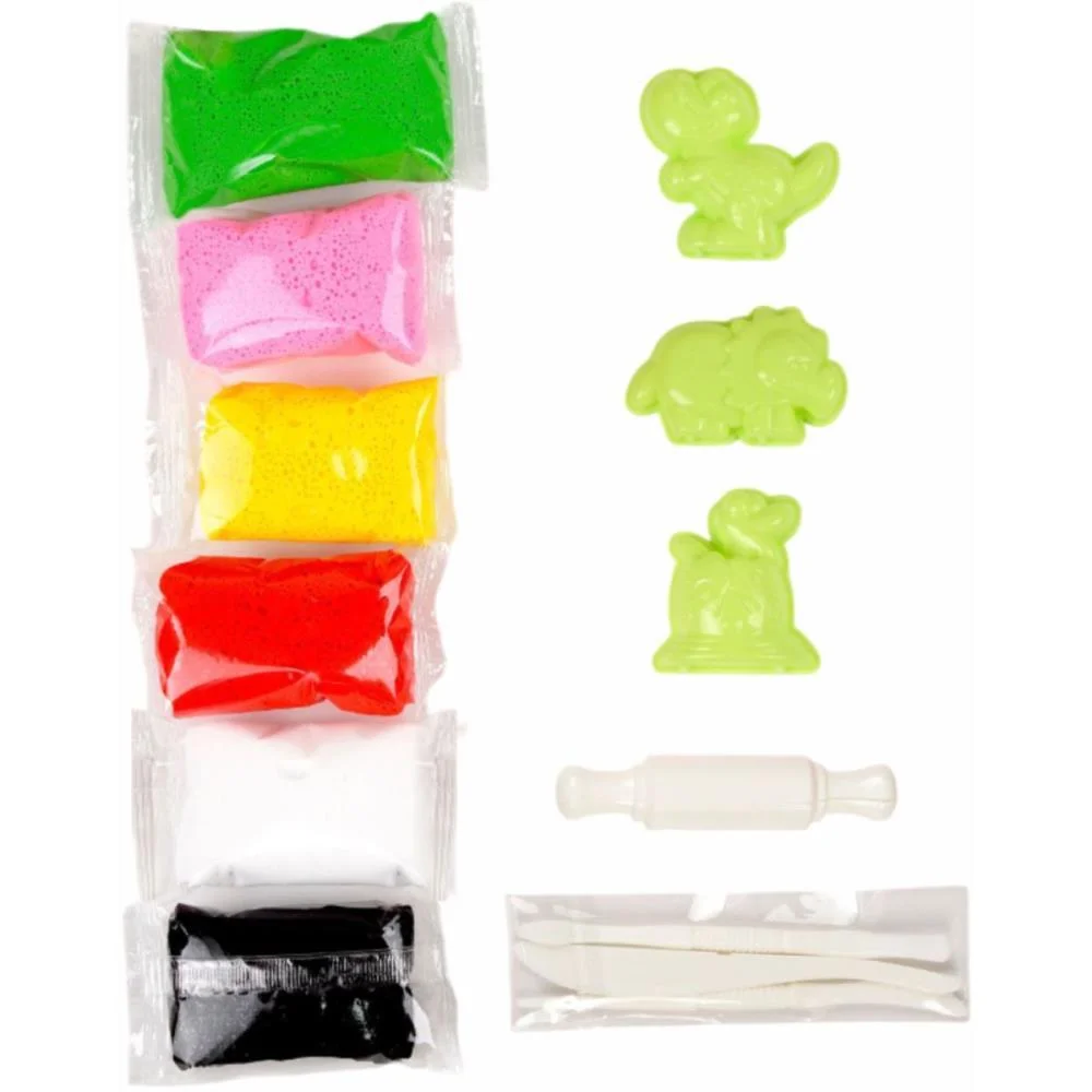 MASSA DE EVA CRIATIVA DINOSSAURO C/MOLDE 60G MAKE+ (PACOTE) - imagem 4