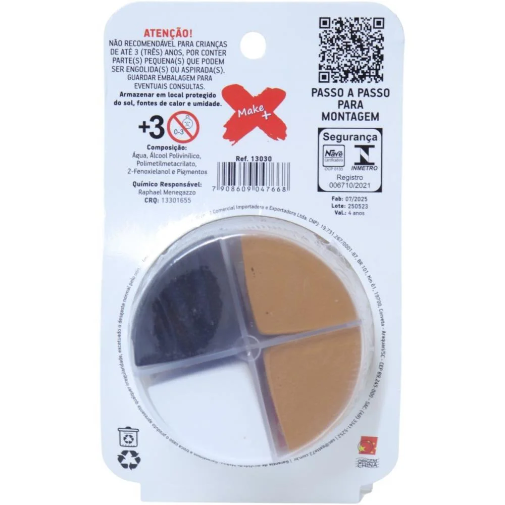 MASSA DE EVA CRIATIVA CAPIVARA C/04 CORES 28G MAKE+  - imagem 3