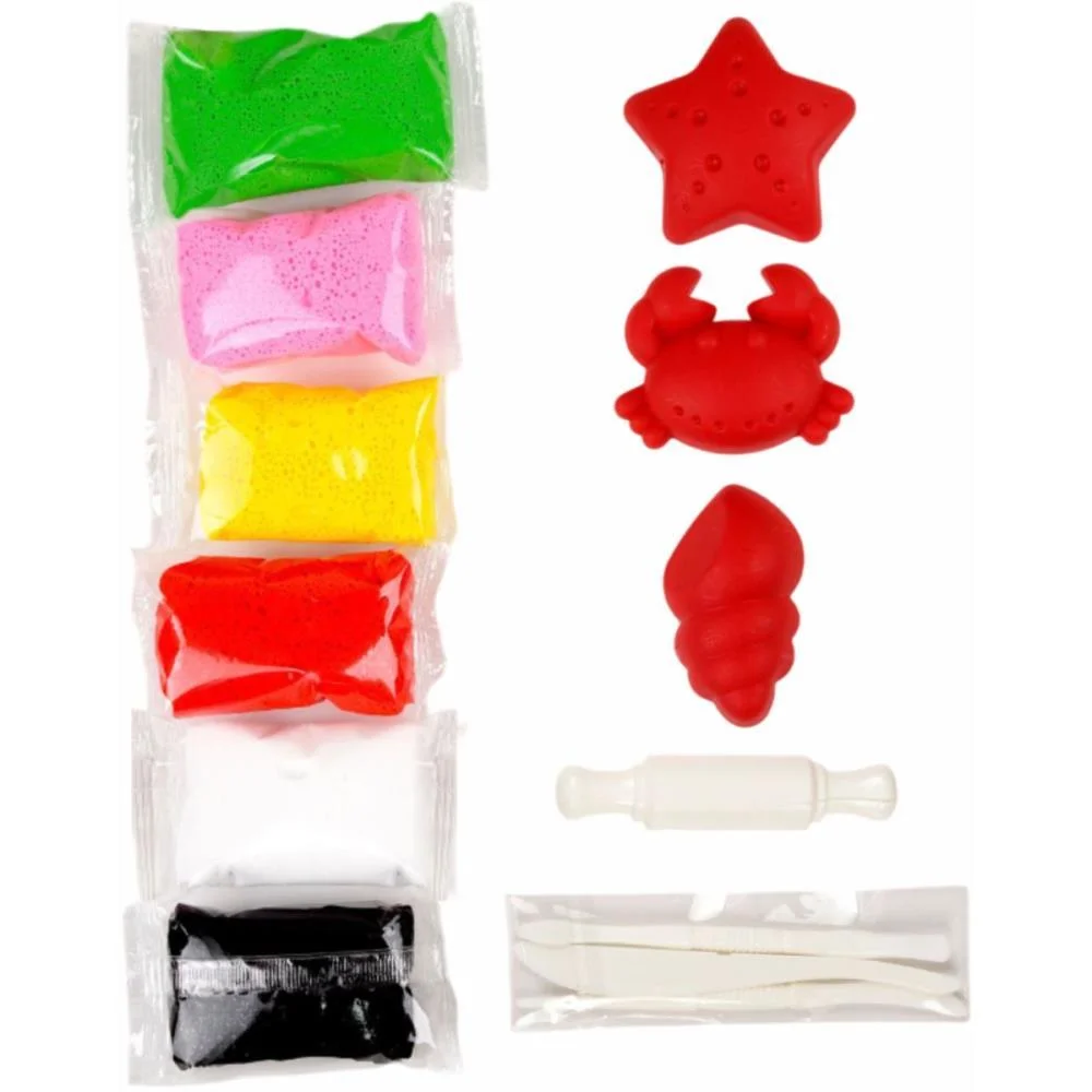 MASSA DE EVA CRIATIVA FUNDO DO MAR C/MOLDE 60G MAKE+ (PACOTE) - imagem 4