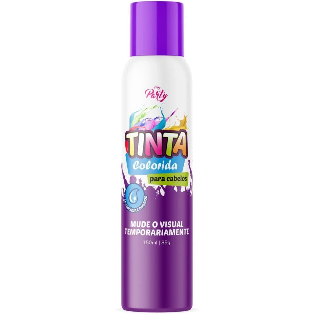 PINTA CABELO 150ML VIOLETA NEON AEROFLEX (CX.C/12) - imagem 5