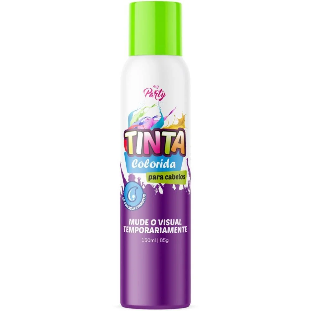 PINTA CABELO 150ML VERDE NEON AEROFLEX (CX.C/12) - imagem 2