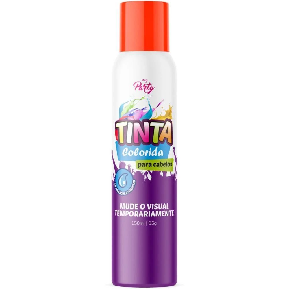 PINTA CABELO 150ML VERMELHO NEON AEROFLEX (CX.C/12) - imagem 2