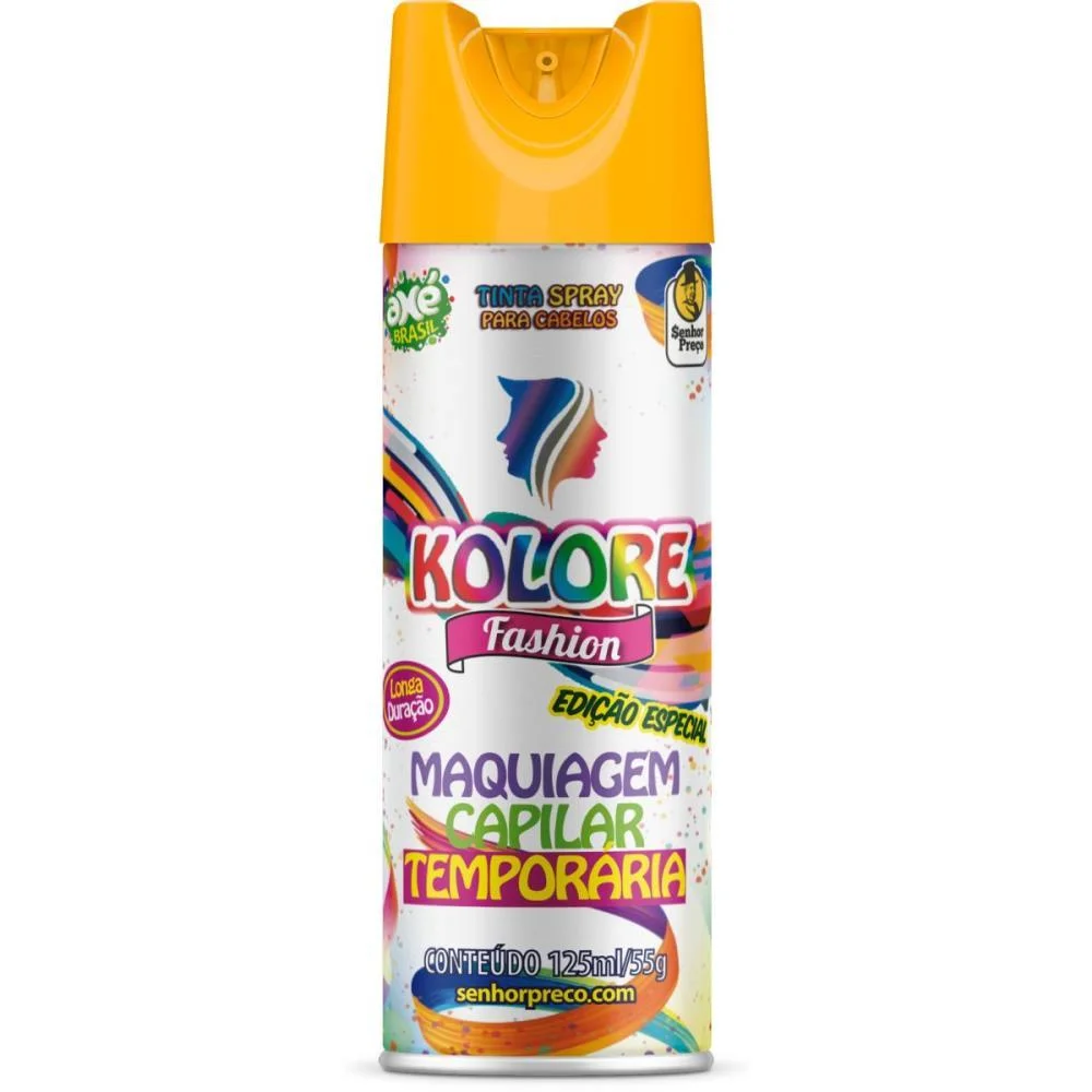 PINTA CABELO 125ML KOLORE FASHION AMARELO SENHOR PRECO (CX.C/24) - imagem 3
