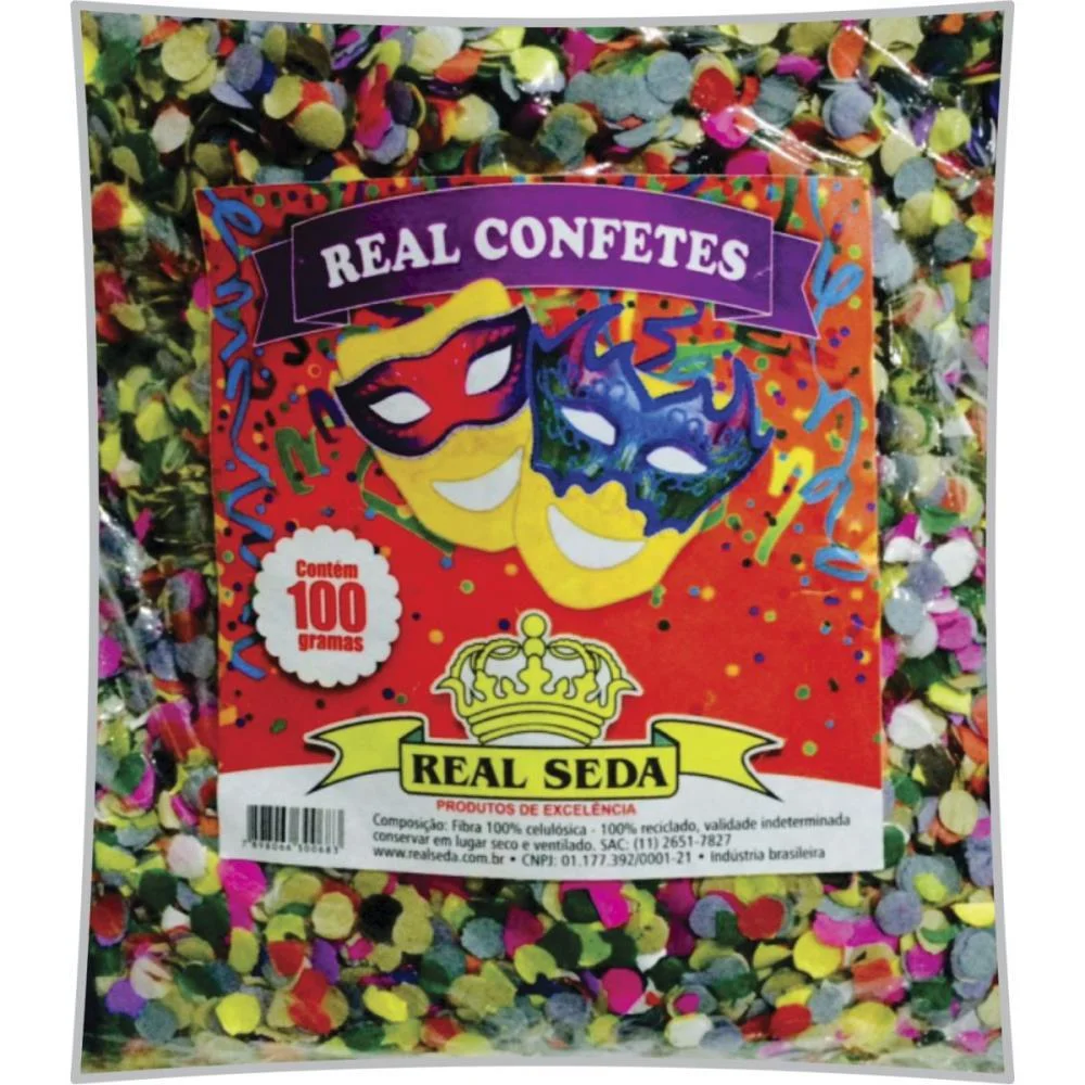 ARTIGO PARA FESTA CONFETE 100G REAL SEDA (PACOTE) - imagem 2