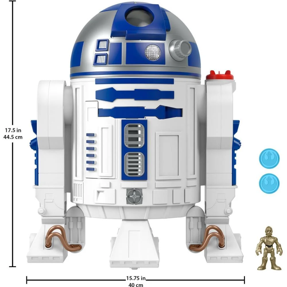IMAGINEXT STAR WARS R2-D2 BOT 44,5CM MATTEL  - imagem 15