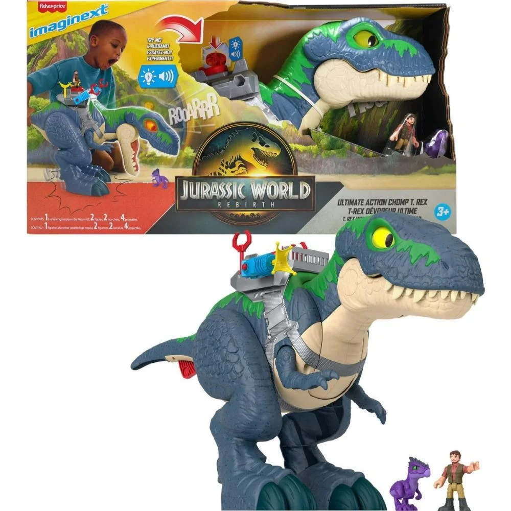 IMAGINEXT JW REBIRTH SAGA T-REX 40CM. MATTEL  - imagem 6