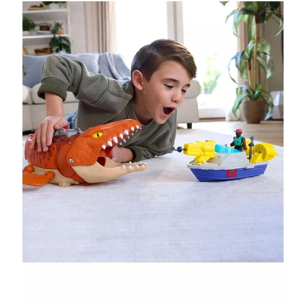IMAGINEXT JW REBIRTH MOSASAURUS C/SOM MATTEL  - imagem 8