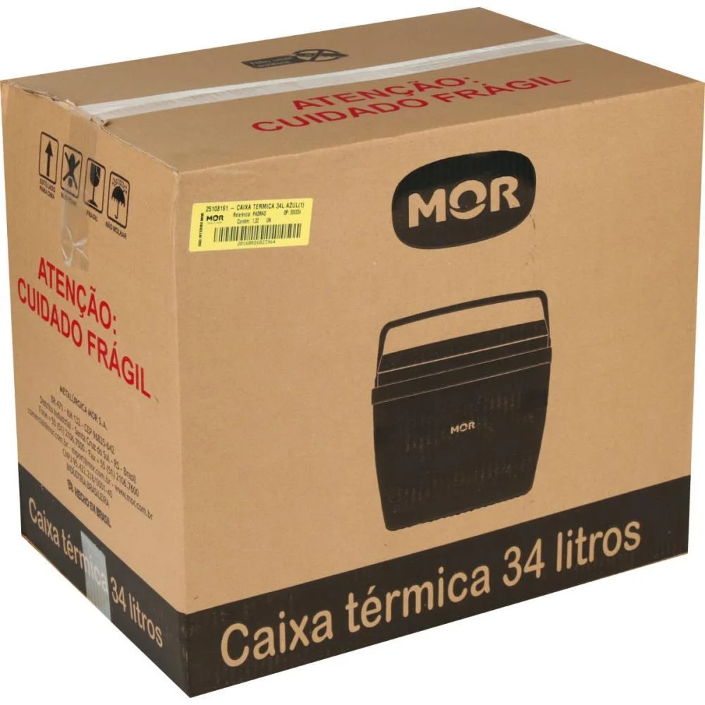 CAIXA TERMICA 34L. C/ALCA AZUL MOR  - imagem 6