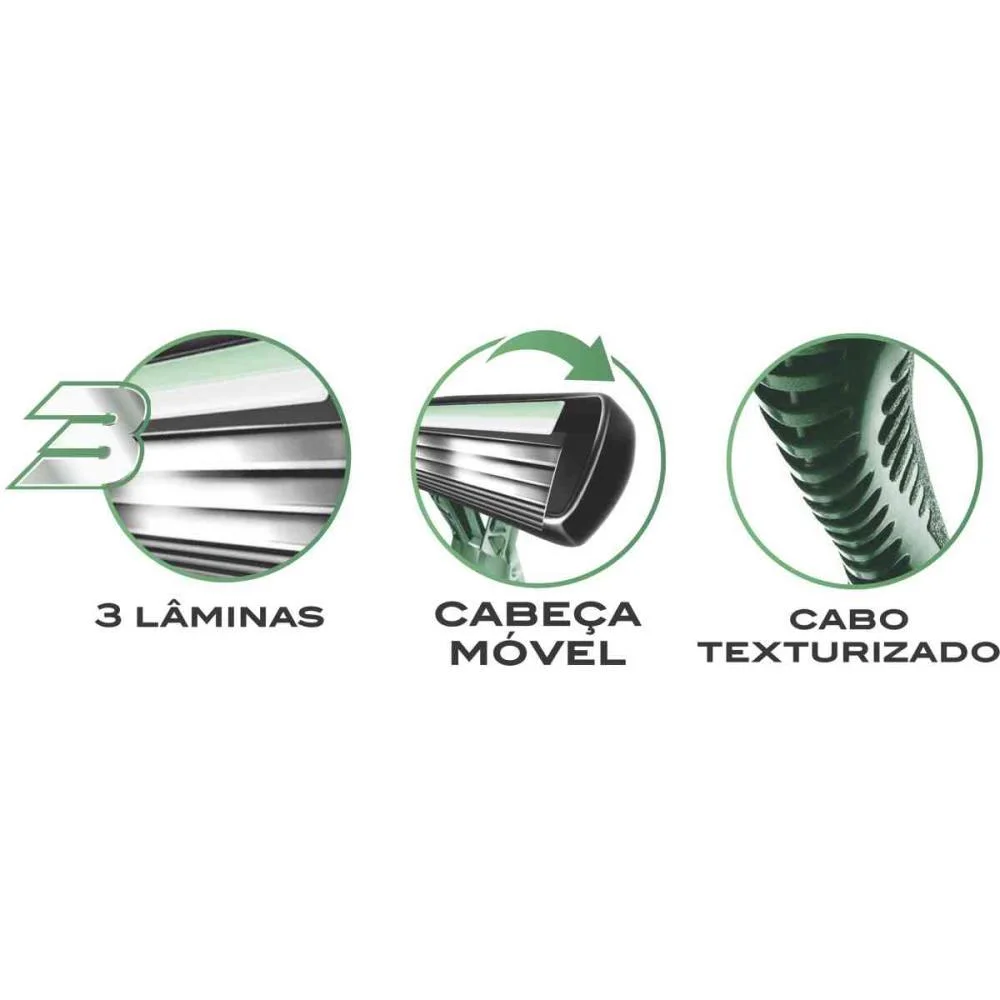 BARBEADOR DESCARTAVEL COMFORT 3 SENS. VD. 12BLX1UND. BIC (CT.C/12) - imagem 5