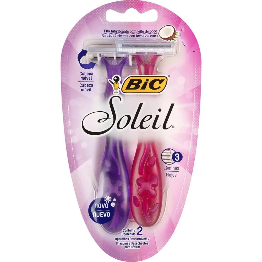 BARBEADOR DESCARTAVEL BIC SOLEIL RS/RX C/2 BIC (BLISTER) - imagem 2